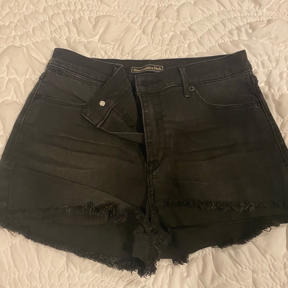 Black Abercrombie jean shorts